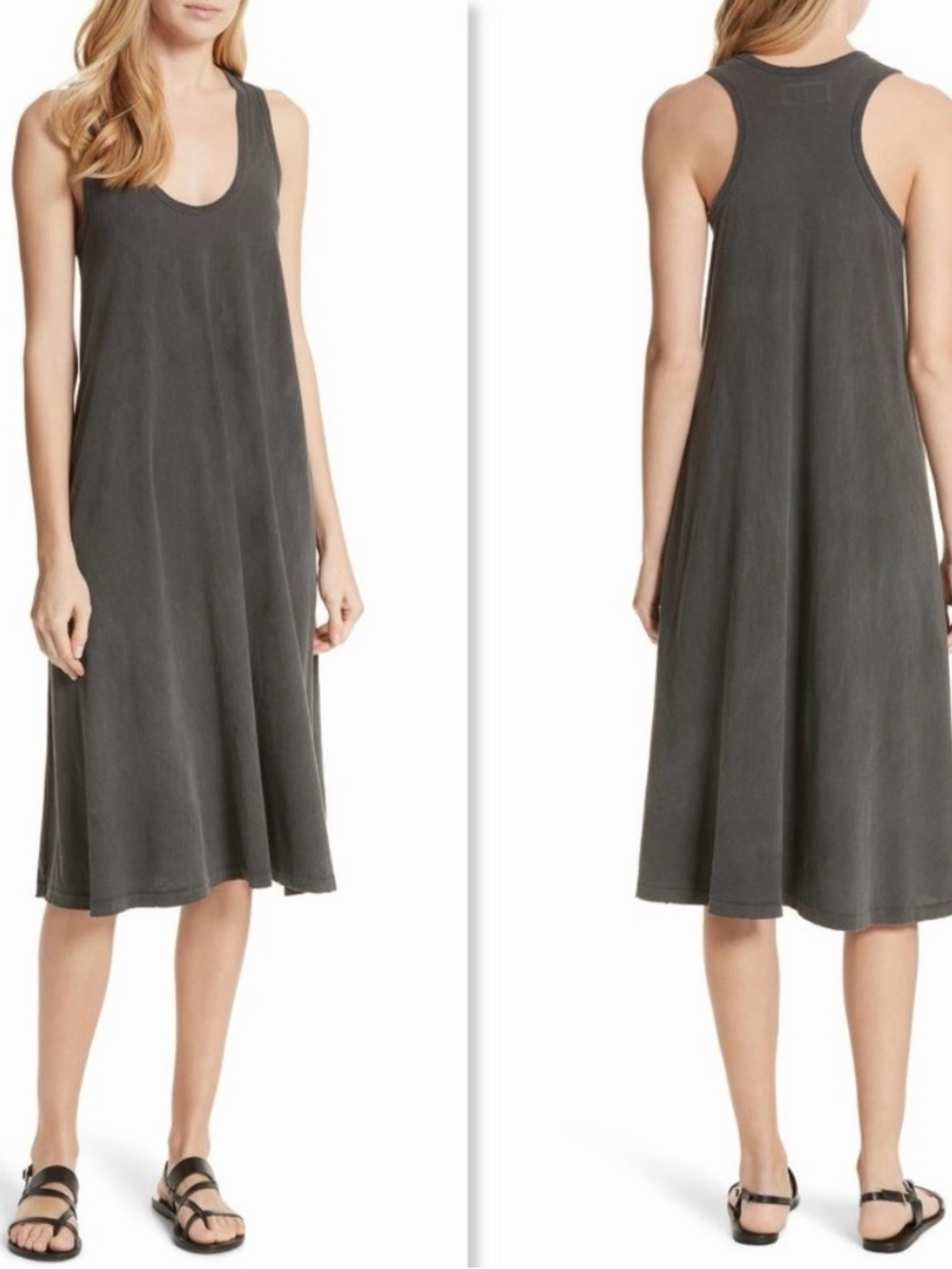 The Great Swing Tank Dress Grey 3